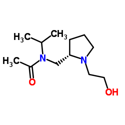 N-{[(2S)-1-(2-Hydroxyethyl)-2-pyrrolidinyl]methyl}-N-isopropylacetamide Structure