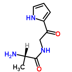 N-[2-Oxo-2-(1H-pyrrol-2-yl)ethyl]alaninamide结构式