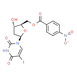 2'-Deoxy-5-iodouridine 5'-(4-nitrobenzoate) Structure