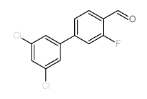3',5'-DICHLORO-3-FLUORO-[1,1'-BIPHENYL]-4-CARBALDEHYDE Structure