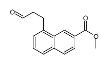 methyl 8-(3-oxopropyl)naphthalene-2-carboxylate Structure
