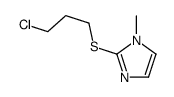 2-(3-chloropropylsulfanyl)-1-methylimidazole结构式