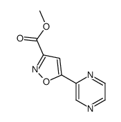 5-(2-吡嗪基)异噁唑-3-甲酸甲酯结构式