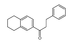 3-phenyl-1-(5,6,7,8-tetrahydronaphthalen-2-yl)propan-1-one结构式
