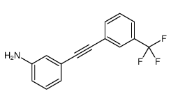 3-[2-[3-(trifluoromethyl)phenyl]ethynyl]aniline Structure