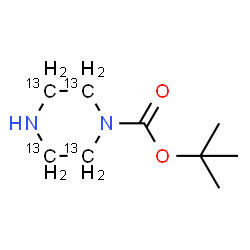 N-Boc-piperazine-¹³C4 Structure