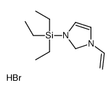 (1-ethenyl-1,2-dihydroimidazol-1-ium-3-yl)-triethylsilane,bromide Structure