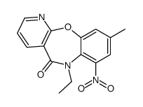 6-ethyl-9-methyl-7-nitropyrido[2,3-b][1,5]benzoxazepin-5-one结构式