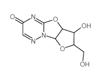 2H-Furo[2',3':4,5]oxazolo[3,2-b][1,2,4]triazin-2-one,5a,7,8,8a-tetrahydro-8-hydroxy-7-(hydroxymethyl)-, (5aR,7R,8R,8aS)- picture