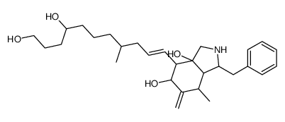 1-Benzyl-4-(8,11-dihydroxy-4-methyl-1-undecenyl)-5,6,7,7a-tetrahydro-7-methyl-6-methylene-3a,5(4H)-isoindolinediol Structure