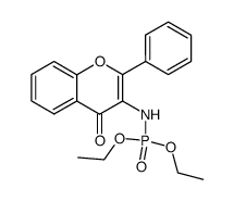 N-(O,O-diethyphosphoro)-3-aminoflavone Structure