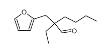 2-ethyl-2-butyl-3-(2-furyl)-propanal结构式