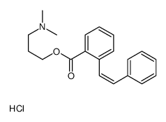 3-(dimethylamino)propyl 2-[(E)-2-phenylethenyl]benzoate,hydrochloride Structure