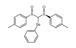 1-(phenylseleno)-1,1-(SS,SS)-bis(p-tolylsulfinyl)methane Structure