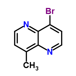 4-溴-8-甲基-1,5-二氮杂萘结构式