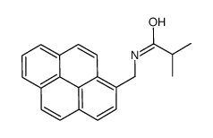 2-methyl-N-(pyren-1-ylmethyl)propanamide结构式