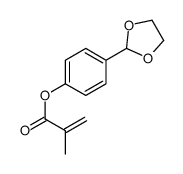 [4-(1,3-dioxolan-2-yl)phenyl] 2-methylprop-2-enoate结构式