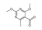 4-iodo-2,6-dimethoxy-5-nitropyrimidine结构式