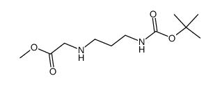 N-(3-((Boc)amino)propyl)glycine methyl ester结构式