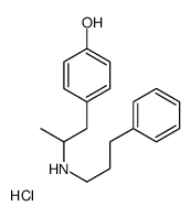 4-[2-(3-phenylpropylamino)propyl]phenol,hydrochloride结构式