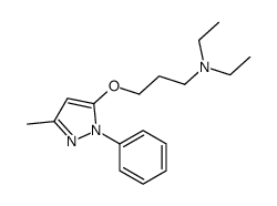 5-[3-(Diethylamino)propoxy]-3-methyl-1-phenyl-1H-pyrazole结构式