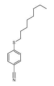 4-octylsulfanylbenzonitrile Structure