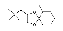 trimethyl((6-methyl-1,4-dioxaspiro[4.5]decan-2-yl)methyl)silane结构式