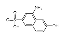 4-amino-6-hydroxynaphthalene-2-sulfonic acid Structure