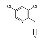 (3,5-Dichloro-2-pyridinyl)acetonitrile结构式