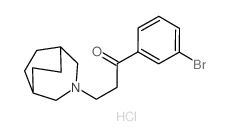 1-Propanone,3-(3-azabicyclo[3.2.2]non-3-yl)-1-(3-bromophenyl)-, hydrochloride (1:1) Structure