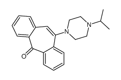 5-(4-propan-2-ylpiperazin-1-yl)dibenzo[2,1-b:2',1'-f][7]annulen-11-one结构式