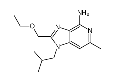 2-(ethoxymethyl)-1-(2-methylpropyl)-6-methyl-1H-imidazo[4,5-c]pyridin-4-amine结构式