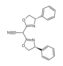 2,2-bis((S)-4-phenyl-4,5-dihydrooxazol-2-yl)acetonitrile Structure