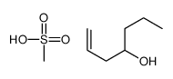 hept-1-en-4-ol,methanesulfonic acid Structure