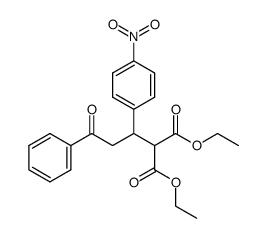 diethyl 2-(1-(4-nitrophenyl)-3-oxo-3-phenylpropyl)malonate Structure