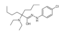 2-butyl-N'-(4-chlorophenyl)-2-(diethylamino)hexanehydrazide Structure