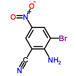 2-Amino-3-bromo-5-nitrobenzonitrile Structure