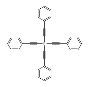 Benzene,1,1',1'',1'''-(silanetetrayltetrakis-2,1-ethynediyl)tetrakis- Structure