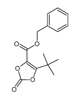 benzyl 5-t-butyl-1,3-dioxolene-2-one-4-carboxylate结构式