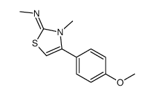 4-(4-methoxyphenyl)-N,3-dimethyl-1,3-thiazol-2-imine结构式