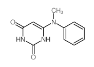 6-(Methyl-phenyl-amino)-1H-pyrimidine-2,4-dione结构式