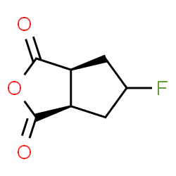 1H-Cyclopenta[c]furan-1,3(3aH)-dione,5-fluorotetrahydro-,(3aR,6aS)-rel-结构式