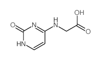 2-[(2-oxo-3H-pyrimidin-4-yl)amino]acetic acid结构式