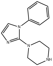 1-(1-苯基-1H-咪唑-2-基)哌嗪结构式