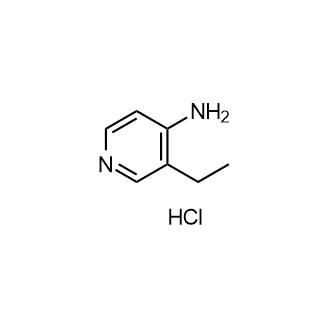 3-乙基吡啶-4-胺盐酸盐结构式