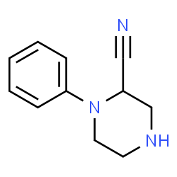 2-Piperazinecarbonitrile,1-phenyl-(9CI) structure