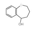 2,3,4,5-tetrahydro-1-benzothiepin-5-ol结构式