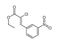 ethyl 2-chloro-3-(3-nitrophenyl)prop-2-enoate结构式
