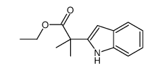 ethyl 2-(1H-indol-2-yl)-2-methylpropanoate structure