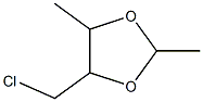 1,3-Dioxolane,4-(chloromethyl)-2,5-dimethyl-,stereoisomer Structure